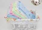 9 Pcs Baby Newborn Prefold ClothCotton Diapers Washable Soft, White, Fish(D0101HRNECY)