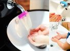 Colorful Water Faucet Extender Extending Faucet Hand Pink&White(D0101HHZW5W)