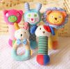 Infant Baby Kids Animal Soft Stuffed Plush Toy Rattle Lovely Pig(D0101H59DBY)