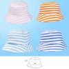 Durable Stripe Fisherman Baby Cap Sun-resistant Cotton Infant Hat(D0101H5Y8TU)
