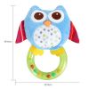 Rotatable Animal Cartoon Owl Plush Baby Infant Baby Toys Rattles(D0101H56FMW)