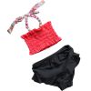 Cute Baby Girls Beach Suit Lovely Bikini Design Swimsuit 2-3 Years Old(90-100cm)(D0101HH8A3V)