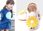 Toddler/Little Kids Flower Princess Casual Outdoor Sandal White&Yellow(D0101HHZWRY)