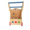 Adjustable Wooden Baby Walker Toddler Toys with Multiple Activity Toys Center(D0102HPI3CY)