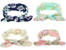 Baby Girl Headbands Bohemian Floral Style Vintage Flower Printed Elastic Head Wrap Twisted Hair Accessories(D0101HHVNG7)