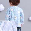 Lovely Girl's Long-sleeves Bib Overalls Feeding Clothes Baby Bibs, A(D0101HXDMDA)