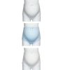 [Blue Polka Dot] Maternity Cotton Underwear Pregnancy Pants XXL Set of 3(D0101HXDHCG)