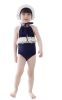 Beautiful Baby Girl Swimsuit A Suit of Swimming Cap And Swimsuit Blue (1~2Y)(D0101HHMRTV)
