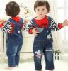 Beautiful Children Overall Fashionable Jeans Baby Overall Blue(D0101HHMRMU)