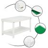 MDF With Green Building Plank Children's Table And Chair Dual Purpose White, 82.6*43.2*49.5cm RT(D0102HP6N5V)