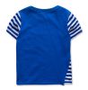 Fashion Insider Short Sleeve Blue Stripe T-Shirt For Cool Boy/90CM(D0101HXYUF7)