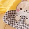 Lovely Bear Smocks Baby Feeding Clothes Baby Bibs  ,Yellow(D0101HXD67A)
