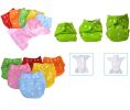 Summer Grid Baby Cloth Diaper Cover Adjustable Size Green(D0101HXDB8A)