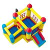 3.2*3*2.5m 420D Thick Oxford Cloth Inflatable Bounce House Castle Ball Pit Jumper Kids Play Castle Multicolor(D0102HPXLAU)