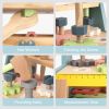 ROBUD Mini Wooden Play Tool Workbench Set for Kids Toddlers - Construction Toys Gift for 3 4 5 Years Old(D0102HE1XVW)