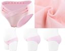 3PCS Cotton Soft Low-slung U Shape No Trace Maternity Underwear, XXL(D0101H590PV)