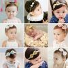 Cute Bowknot Baby Girl Hair Band Head Wrap Newborn headband, Silvery(D0101H5ZGEA)