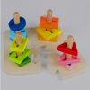 Lovely Colorful Kids Educational Handcraft Toy Geometrical Shape Building Block(D0101H5JC1W)