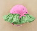 Summer Baby Girl Caps Cotton Sun Hat For 2-3 Years Baby Rose Red Green(D0101H5JZY7)