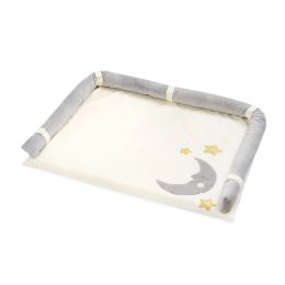 Moon and Stars Embroidery Cotton Changing Pad Covers (Dresser Cover)