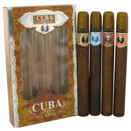 Cuba Orange Gift Set - Cuba Variety Set Includes All Four 1.15 Oz Sprays, Cuba Red, Cuba Blue, Cuba Gold And Cuba Orange -- For Men