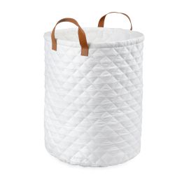 Foldable White Storage Bin Closet Toy Box Container Organizer Fabric Basket
