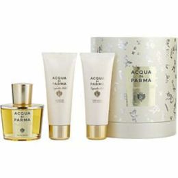 Acqua Di Parma Magnolia Nobile By Acqua Di Parma Eau De Parfum Spray 3.4 Oz & Body Cream 2.5 Oz & Bath And Shower Gel 2.5 Oz For Women