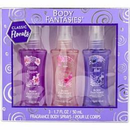 Body Fantasies Variety By Body Fantasies 3 Piece Set With Japanese Cherry & Pink Sweet Pea & Twilight Mist And All Are Body Spray 1.8 Oz For Women