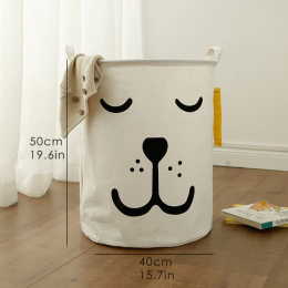 Sleep Dog Printed Quilted storage Bag With Handle Storage Bin Closet Toy Box Container Organizer Fab